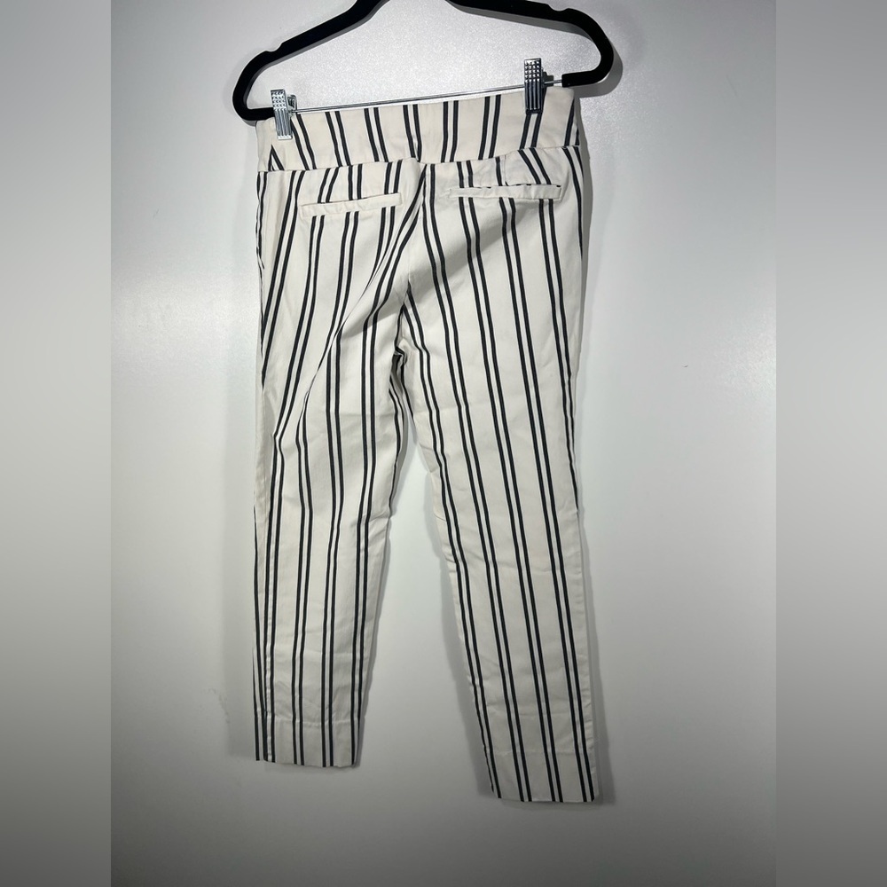 New York & Co. 7th Ave Striped Ankle Workwear/Office Pants Sz Small - Picture 4 of 11